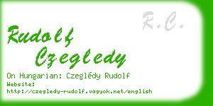 rudolf czegledy business card
